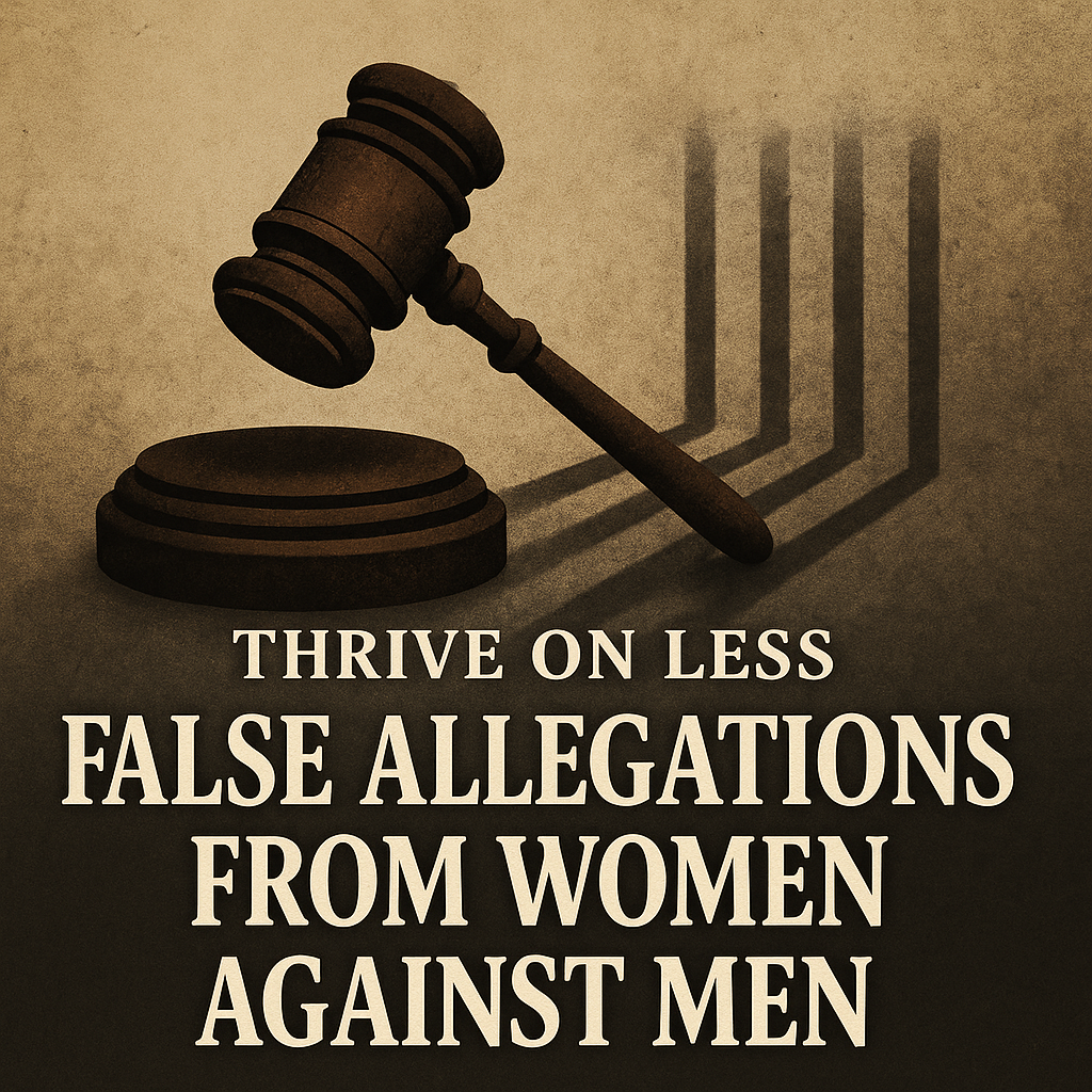 But Less So Against Thrive on Less: False Allegations from Women Against Men – Thrive on Less